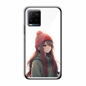 Little Girl Customized Printed Glass Back Cover for Vivo Y21