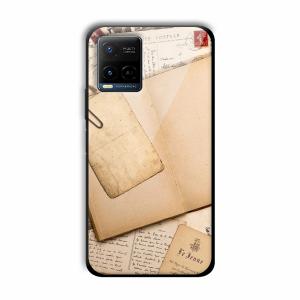 Journal Entry Customized Printed Glass Back Cover for Vivo Y21