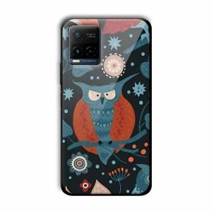 Blue Owl Customized Printed Glass Back Cover for Vivo Y21