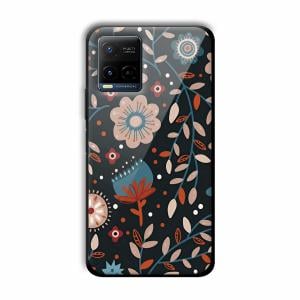 Abstract Art Customized Printed Glass Back Cover for Vivo Y21