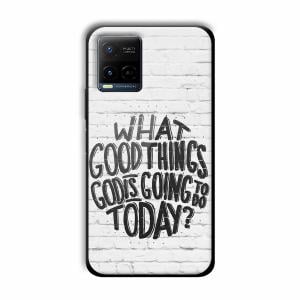 Good Thinks Customized Printed Glass Back Cover for Vivo Y21