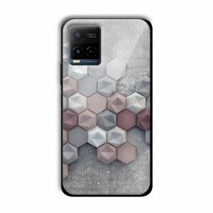 Blocks of Grey Customized Printed Glass Back Cover for Vivo Y21