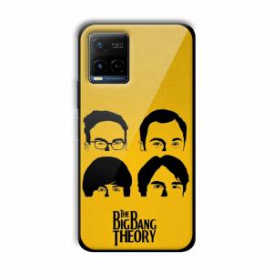 Yellow Theme Customized Printed Glass Back Cover for Vivo Y21