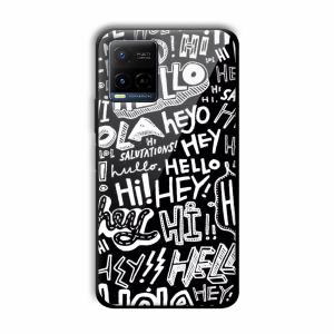 Hello Customized Printed Glass Back Cover for Vivo Y21
