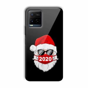 2020 Santa Customized Printed Glass Back Cover for Vivo Y21