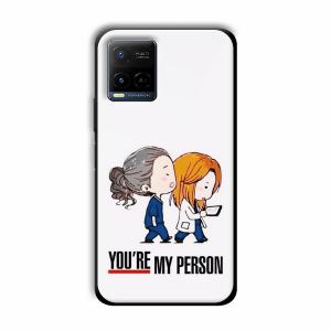 You are my person Customized Printed Glass Back Cover for Vivo Y21