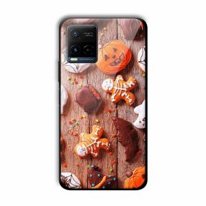 Gingerbread Customized Printed Glass Back Cover for Vivo Y21