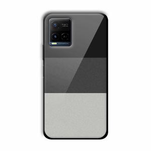 Shades of Grey Customized Printed Glass Back Cover for Vivo Y21