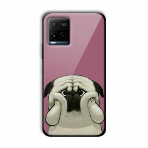 Chubby Dogo Customized Printed Glass Back Cover for Vivo Y21