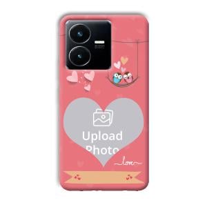 Love Birds Design Customized Printed Back Cover for Vivo Y22