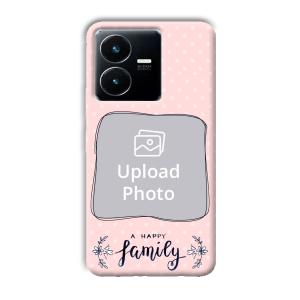 Happy Family Customized Printed Back Cover for Vivo Y22