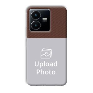 Brown Customized Printed Back Cover for Vivo Y22