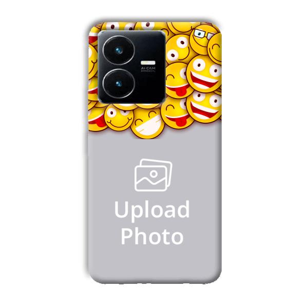 Emojis Customized Printed Back Cover for Vivo Y22
