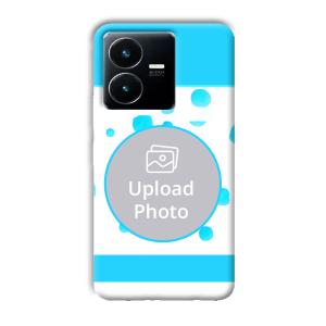 Bluish Customized Printed Back Cover for Vivo Y22