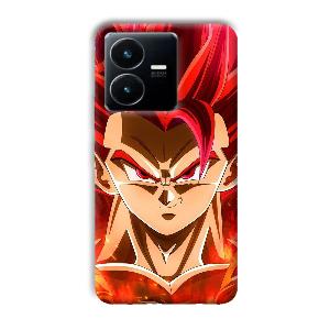 Goku Design Phone Customized Printed Back Cover for Vivo Y22