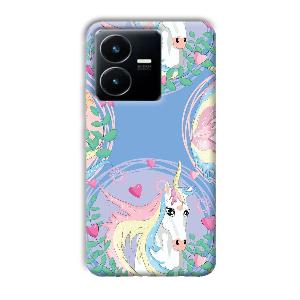 Unicorn Phone Customized Printed Back Cover for Vivo Y22