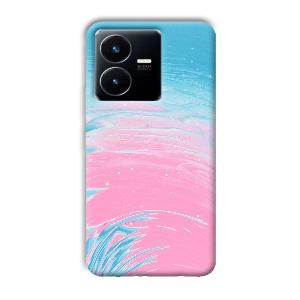 Pink Water Phone Customized Printed Back Cover for Vivo Y22
