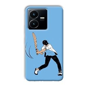 Cricketer Phone Customized Printed Back Cover for Vivo Y22