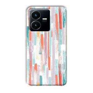 Light Paint Stroke Phone Customized Printed Back Cover for Vivo Y22