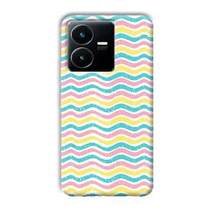 Wavy Designs Phone Customized Printed Back Cover for Vivo Y22
