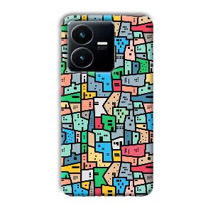 Small Homes Phone Customized Printed Back Cover for Vivo Y22