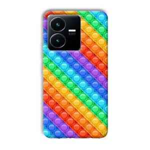 Colorful Circles Phone Customized Printed Back Cover for Vivo Y22