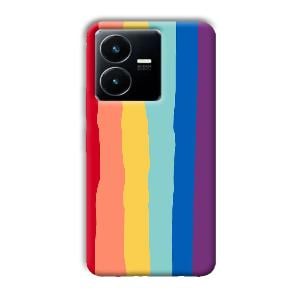 Vertical Paint Phone Customized Printed Back Cover for Vivo Y22