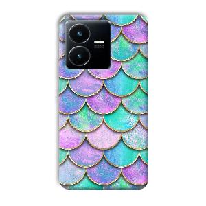 Mermaid Design Phone Customized Printed Back Cover for Vivo Y22