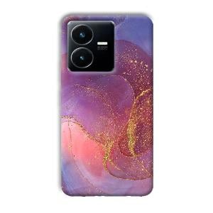 Sparkling Marble Phone Customized Printed Back Cover for Vivo Y22
