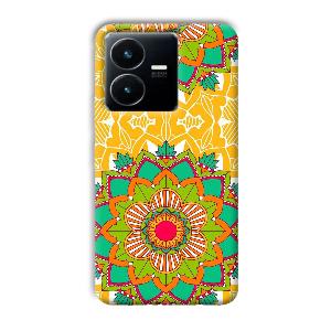 Mandala Art Phone Customized Printed Back Cover for Vivo Y22