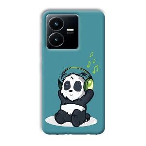 Panda  Phone Customized Printed Back Cover for Vivo Y22