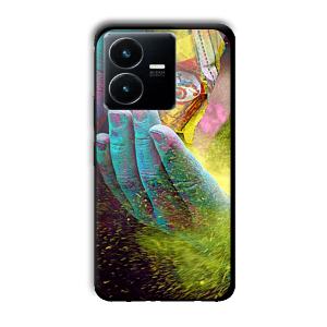Festival of Colors Customized Printed Glass Back Cover for Vivo Y22