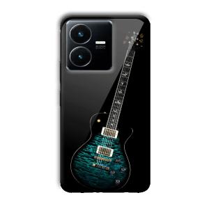 Neon Guitar Customized Printed Glass Back Cover for Vivo Y22