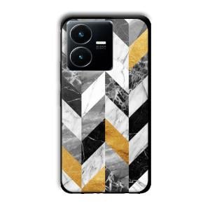 Marble Tiles Customized Printed Glass Back Cover for Vivo Y22