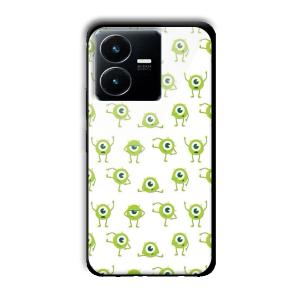 Green Eyes Customized Printed Glass Back Cover for Vivo Y22