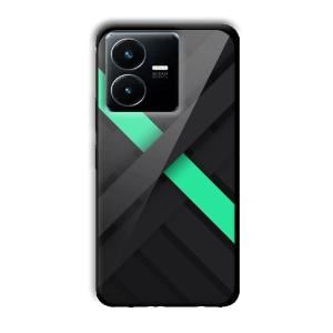 Green Cross Customized Printed Glass Back Cover for Vivo Y22