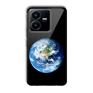 Floating Earth Customized Printed Glass Back Cover for Vivo Y22