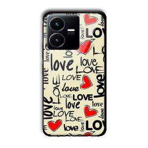 Love Customized Printed Glass Back Cover for Vivo Y22