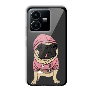 Cool Dog Customized Printed Glass Back Cover for Vivo Y22