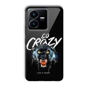 Go Crazy Customized Printed Glass Back Cover for Vivo Y22