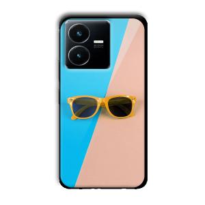 Cool Sunglasses Customized Printed Glass Back Cover for Vivo Y22