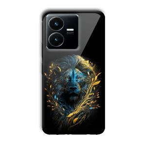 Golden Lion Customized Printed Glass Back Cover for Vivo Y22