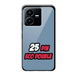 25 Din Customized Printed Glass Back Cover for Vivo Y22