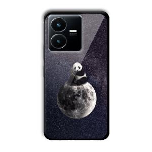 Astronaut Panda Customized Printed Glass Back Cover for Vivo Y22