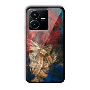Painted Frame Customized Printed Glass Back Cover for Vivo Y22