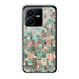 Green Maze Customized Printed Glass Back Cover for Vivo Y22