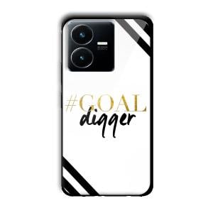 Goal Digger Customized Printed Glass Back Cover for Vivo Y22