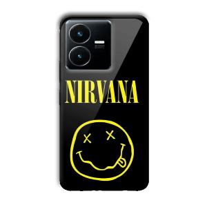 Nirvana Emoji Customized Printed Glass Back Cover for Vivo Y22
