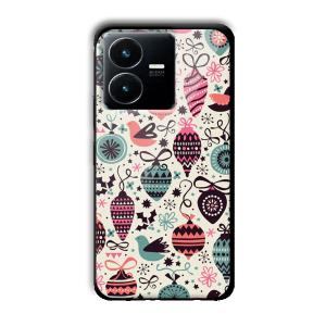 Abstract Customized Printed Glass Back Cover for Vivo Y22