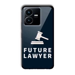 Future Lawyer Customized Printed Glass Back Cover for Vivo Y22